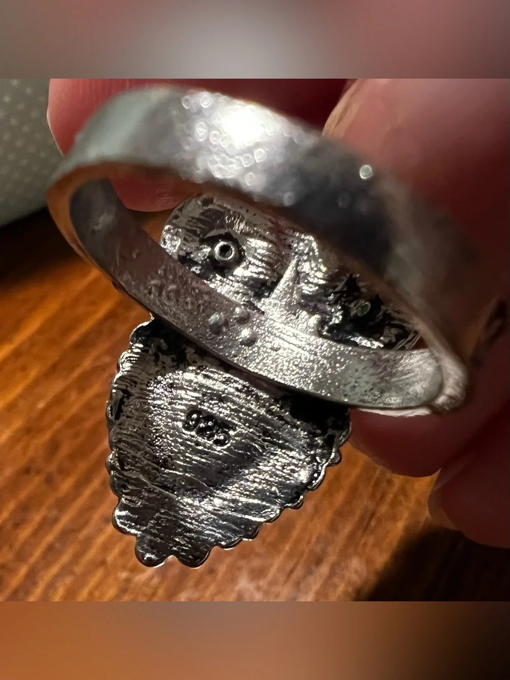 925 Silver Opal Owl Ring Boho Statement Piece